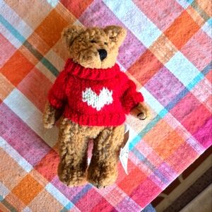 Cozy Red Sweater Teddy Bear